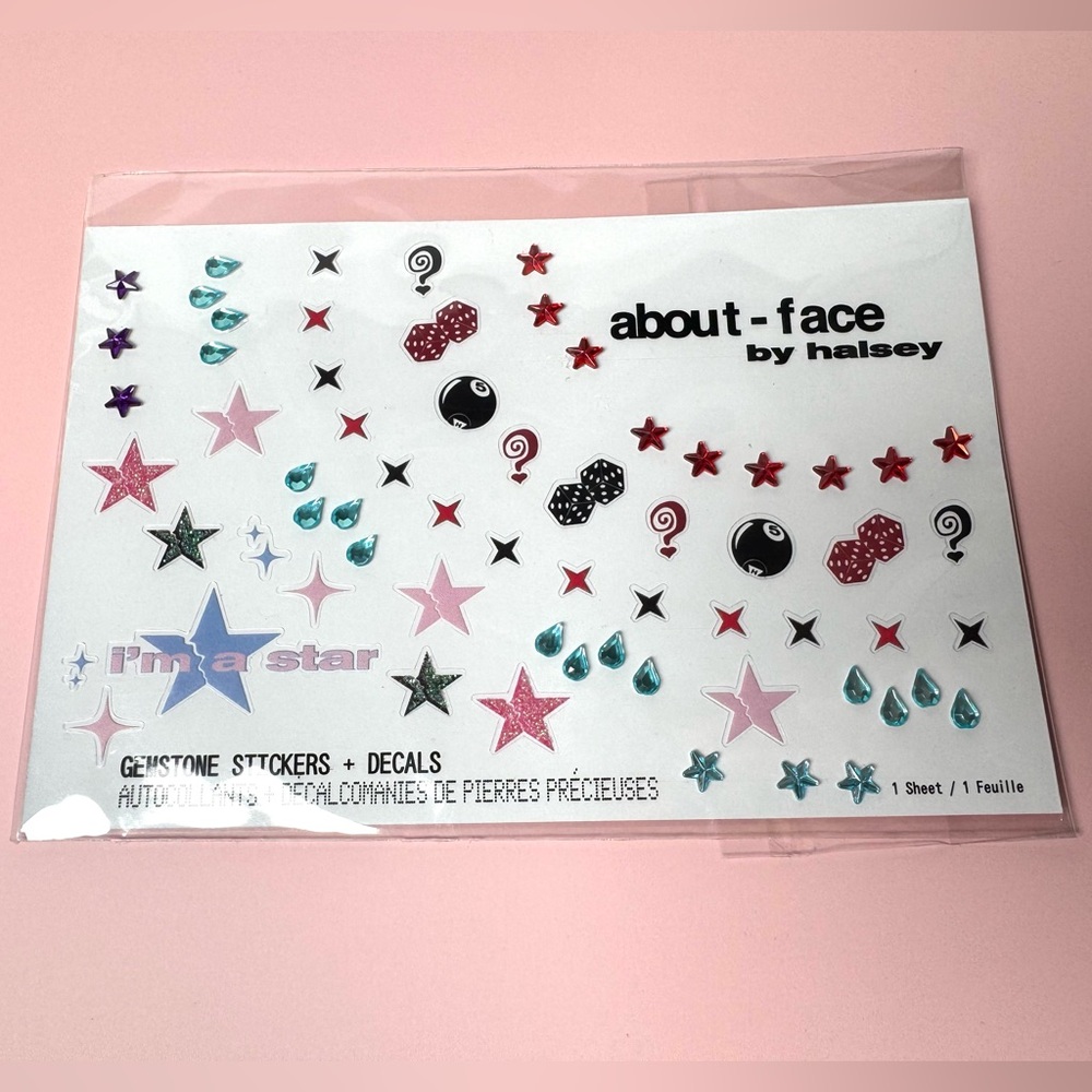 About Face Halsey Gemstone Face Stickers